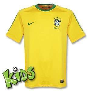 Brazil Boys Home Soccer Shirt 2010 11 