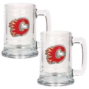  Calgary Flames Set of 2 15 oz. Tankards