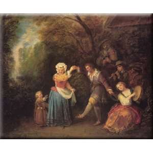   16x13 Streched Canvas Art by Watteau, Jean Antoine