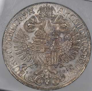 1769 IC SK NGC MS62 AUSTRIA TALER MARIA TERESA VIENNA DAV 1115 (THALER 