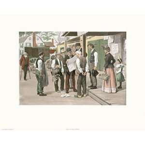  News At The Corners by Arthur Burdett Frost 20.00X16.00 