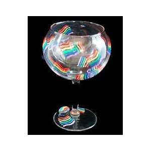  Pride Rainbow Design   Hand Painted   Goblet   12.5 oz 