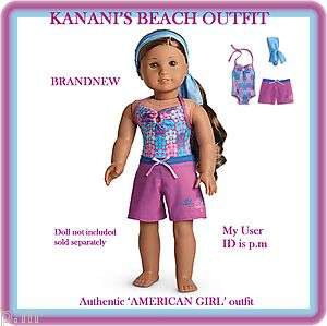 American Girl KANANIS BEACH OUTFIT Swim Suit Board Shorts for Kanani 