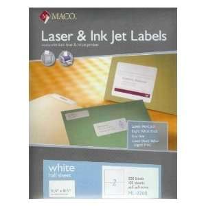  2000 Maco 5.5 x 8.5 Shipping Labels (Compare to Avery 