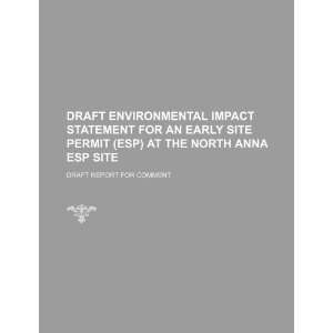  Draft environmental impact statement for an early site permit 