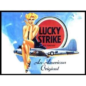  Lucky Strike Metal Sign Tobacco Decor Wall Accent