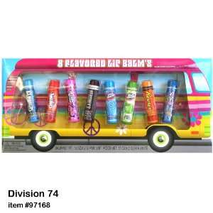 pc. Flavored Lip Balm Peace & Love Bus Set   (Hersheys, Bubble Yum 