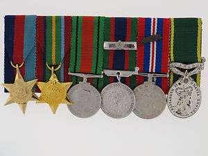 Canada. WWII Group of Six MINIATURE Medals.  