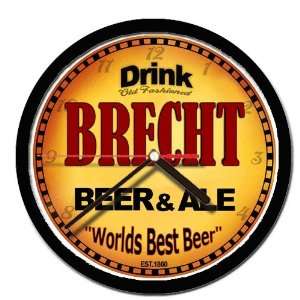  BRECHT beer and ale cerveza wall clock 