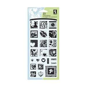  New   Inkadinkado Clear Stamps 4X8 Sheet   One Plus One by 