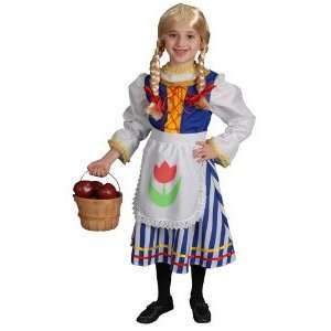   Dutch Girl Dress Child Halloween Costume Size 2T Toddler: Toys & Games