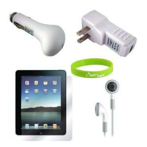  USB Charger Adapter Set with Screen Protector for The New iPad 