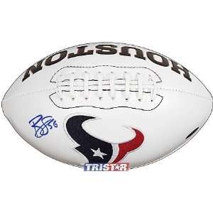  Brian Cushing Autographed/Hand Signed Houston Texans Logo 