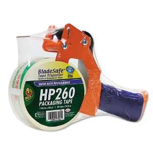   Tape Gun w/Tape, 3 Core, Metal/Plastic, Orange