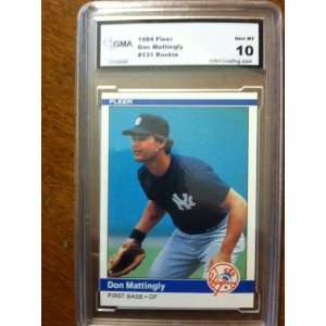  Don Mattingly 1984 Fleer #131 RC Yankees Graded GEM MINT 