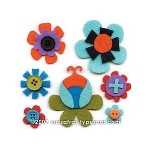  Felties Self Adhesive Embellishments, Floret Arts, Crafts 