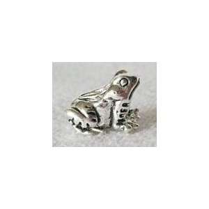  Sterling silver frog.925 double core.: Patio, Lawn 