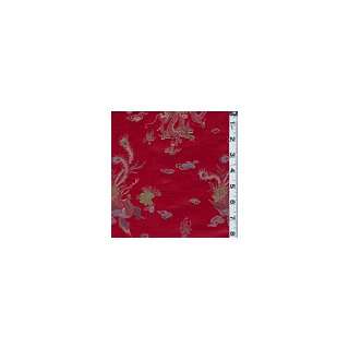    Red Multi Floral Brocade   Apparel Fabric: Arts, Crafts & Sewing