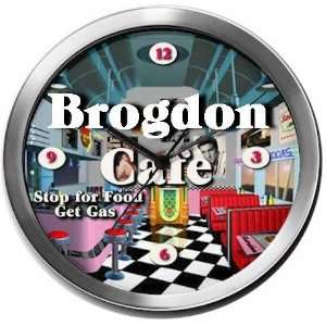  BROGDON 14 Inch Cafe Metal Clock Quartz Movement: Kitchen 