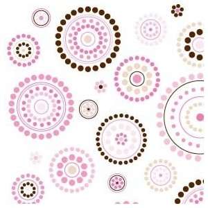   Collection Pink Circle Dot Fabric By The Yard: Arts, Crafts & Sewing