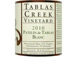  2010 Tablas Creek Patelin De Tablas Blanc 750ml: Grocery 