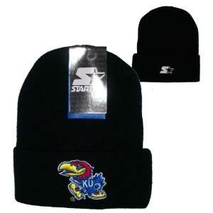  Kansas Jay Hawks Vintage Starter Beanie Hat Cap 