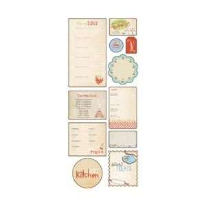  Melissa Frances Kitschy Kitchen Chipboard Retro; 3 Items 