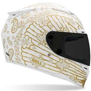    Bell RS 1 Panic Zone Helmet   2X Large/White/Gold: Automotive