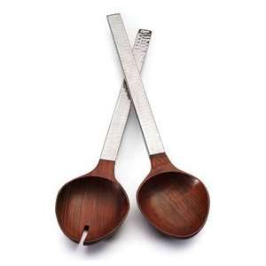  Mary Jurek Valencia Salad Servers w/Rosewood (2 pc) 15.5 