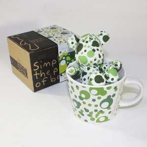  SYNC GK08   SYNC   [Bubble Green] Stuffed Bear Mug (3.3 