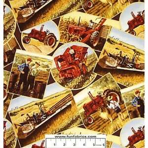  Farmall Harvest Pictures Fabric Arts, Crafts & Sewing