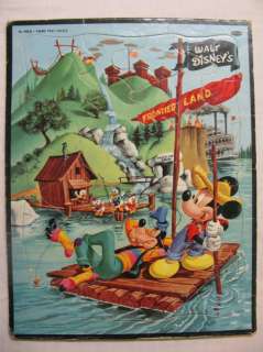 336 Walt Disney Frontier Land 1957 crypt. puzzle  