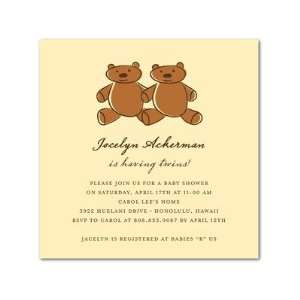   Baby Shower Invitations   Beary Sweet Bisque By Kinohi Designs Baby