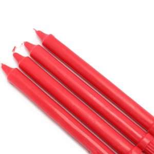  10 Ruby Red Formal Dinner Taper Candles