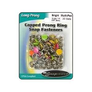 Snapsource Snap Capped Prong Ring Size 14 Multi Pak Bright 