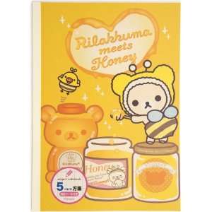    kawaii Rilakkuma bear honey bee Notepad drawing book Toys & Games