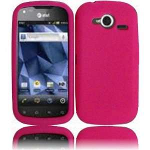  For AT&T Pantech Burst P9070 Accessory Rubber Hot Pink 