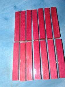 14 pc SUPER UNIQUE Kiln dried Brazilian Purpleheart pen blanks Free 