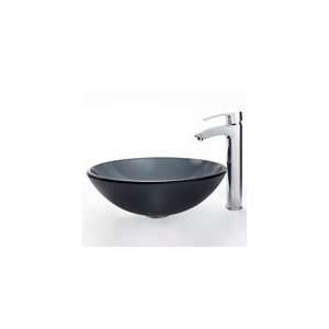   Glass Vessel Sink and Visio Bathroom Faucet Chrome: Home Improvement