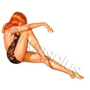  Very Dangerous Leopard Print Pinup Decal S323 Musical 
