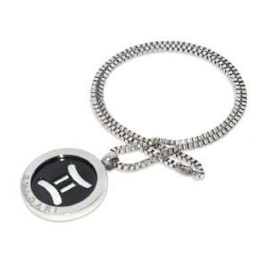   19 Inch Circle Pendant With Word BVLGARI Chain Link Necklace Jewellery