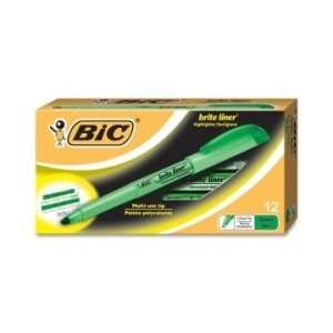  BIC Brite Liner Highlighter   Green   BICBL11GN: Office 