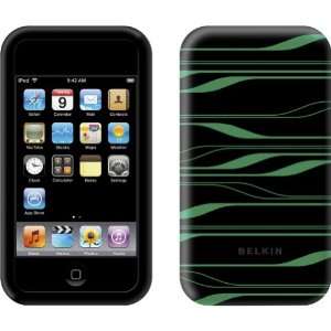 Belkin Silcone Sleeve Case for iPod touch 2G, 3G (Black/Green): Belkin 
