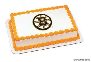 Boston Bruins Edible Image Icing Cake Topper  