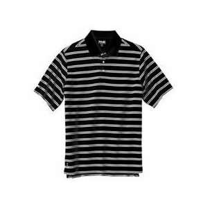  PING Custom Logo Muni Stripe Polo   Black: Sports 