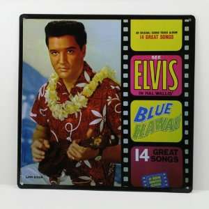  Elvis  Blue Hawaii Album Metal Sign
