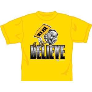  Myron Cope Believe Gold T shirt