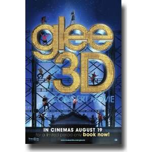  Glee Poster   3d Concert Movie Promo Flyer   11 X 17 2011 