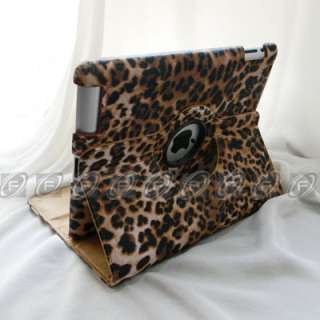 The new ipad 3 Map Pattern Style 360° Rotating PU Leather case Smart 