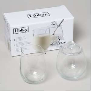  Libbey Glass Sugar & Creamer Set: Kitchen & Dining